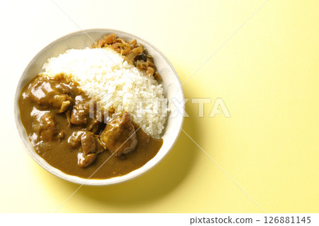 Chicken curry with chunks of chicken Chicken curry with chunks of chicken 126881145