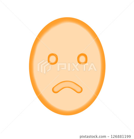 水彩臉圖示_苦笑(橘色) 水彩臉圖示_苦笑(橘色) 126881199