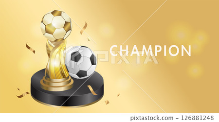 Soccer competition illustration. Sport banner 126881248
