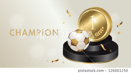 Soccer competition illustration. Sport banner 126881250