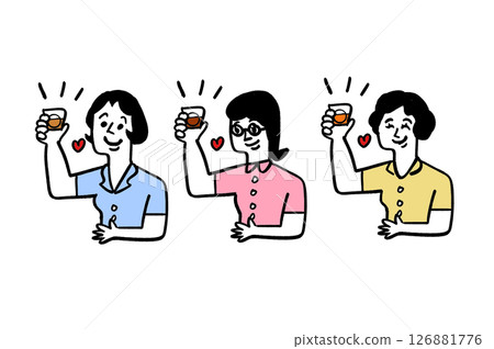 Cheers to all the ladies for your hard work today! 126881776