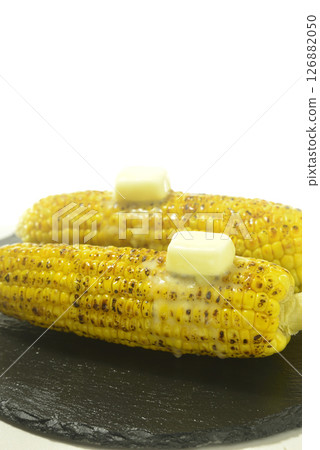 盤子裡的玉米奶油 盤子裡的玉米奶油 126882050