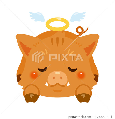 一頭死去的野豬的插圖 一頭死去的野豬的插圖 126882221