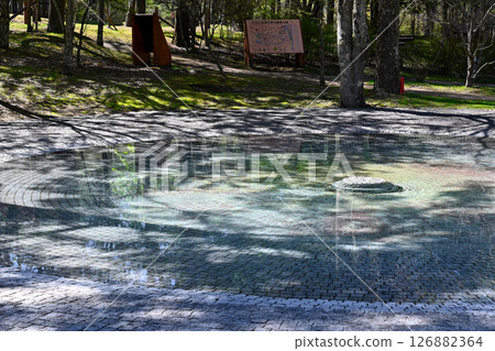 Scenery of Lake Yamanaka Literature Forest Park 126882364