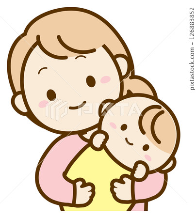 Mother holding a baby 126883852