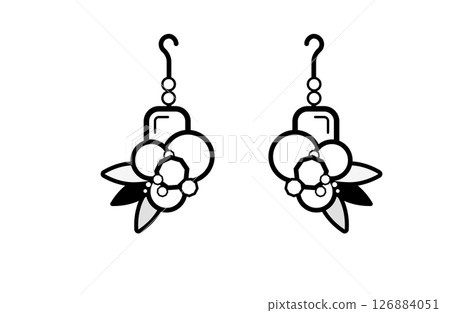 耳環插圖 126884051