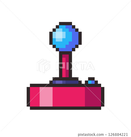 Pixel art Classic Arcade Joystick game asset design Pixel art Classic Arcade Joystick game asset design 126884221