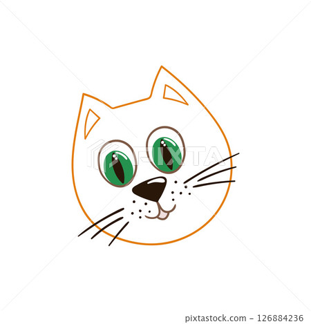 Illustration in hand draw style. Icon, sign, sticker, pin, logo 126884236