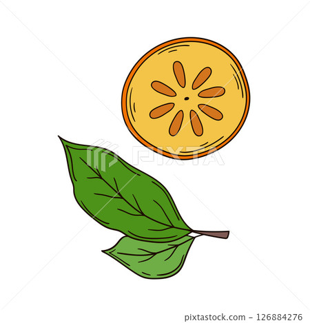 Illustration in hand draw style. Icon, sign, sticker, pin, logo 126884276