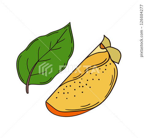 Illustration in hand draw style. Icon, sign, sticker, pin, logo 126884277