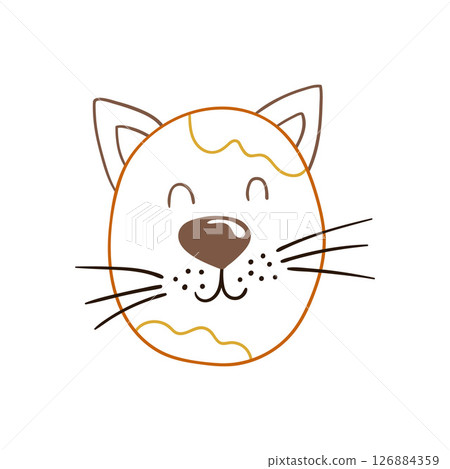 Illustration in hand draw style. Icon, sign, sticker, pin, logo Illustration in hand draw style. Icon, sign, sticker, pin, logo 126884359