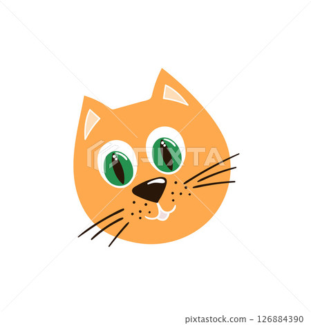 Illustration in hand draw style. Icon, sign, sticker, pin, logo 126884390