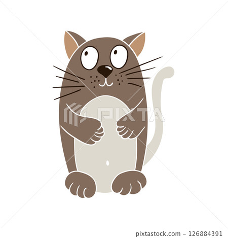 Illustration in hand draw style. Icon, sign, sticker, pin, logo 126884391