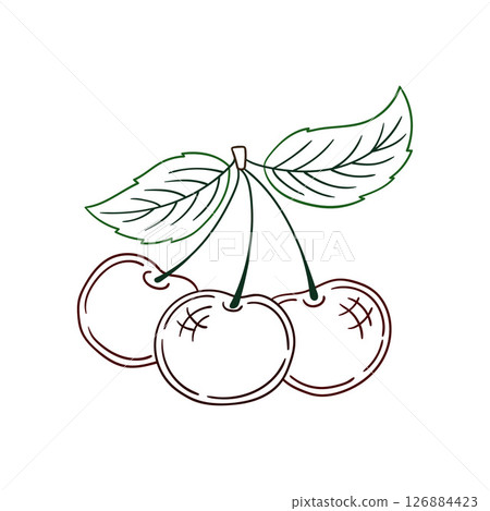 Illustration in hand draw style. Icon, sign, sticker, pin, logo Illustration in hand draw style. Icon, sign, sticker, pin, logo 126884423
