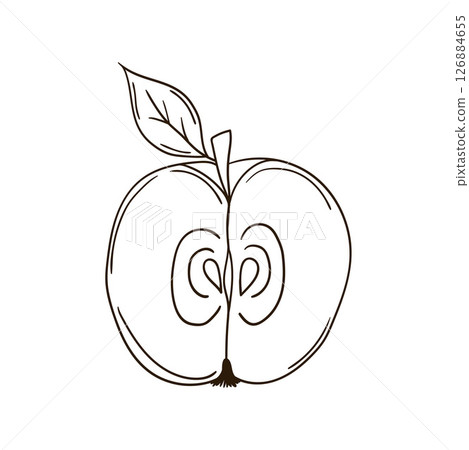 Illustration in hand draw style. Icon, sign, sticker, pin, logo 126884655