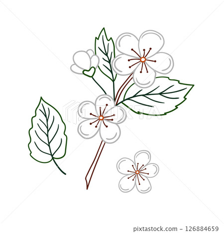 Illustration in hand draw style. Icon, sign, sticker, pin, logo Illustration in hand draw style. Icon, sign, sticker, pin, logo 126884659