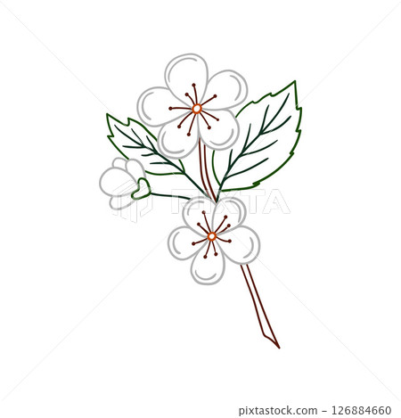 Illustration in hand draw style. Icon, sign, sticker, pin, logo Illustration in hand draw style. Icon, sign, sticker, pin, logo 126884660