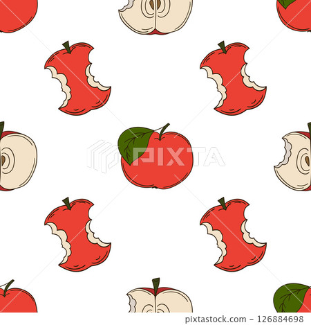 Seamless cute pattern. Pattern for textiles in hand draw style 126884698