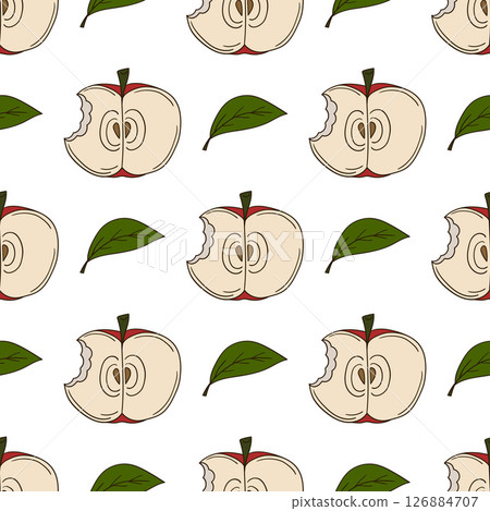 Seamless cute pattern. Pattern for textiles in hand draw style Seamless cute pattern. Pattern for textiles in hand draw style 126884707