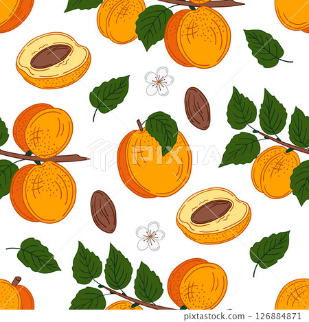 Seamless cute pattern. Pattern for textiles in hand draw style 126884871