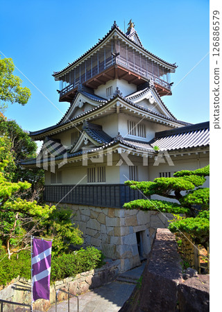 [愛知縣]日進市的春天：岩崎城複製天守閣 126886579