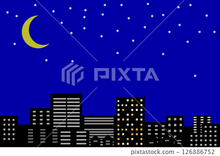 Streets where you can see the stars and the moon 126886752