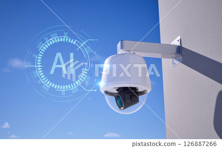 Security camera or cctv camera for public safety 126887266