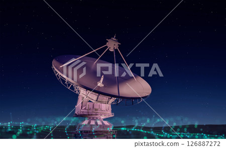 Satellite dish for digital telecommunication Satellite dish for digital telecommunication 126887272