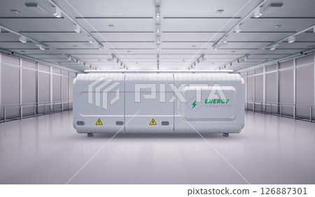Energy storage system or battery container unit in factory Energy storage system or battery container unit in factory 126887301