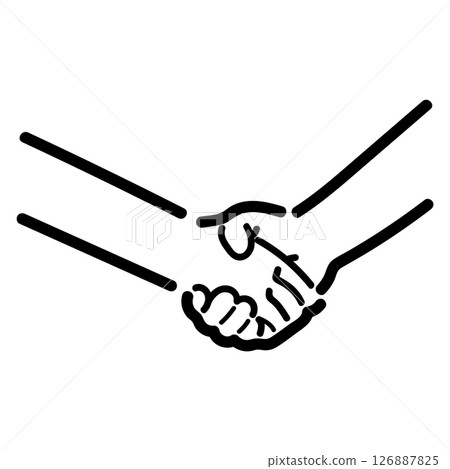 Handwritten_handshake_vector_01 Handwritten_handshake_vector_01 126887825