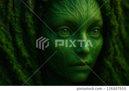 Mistborn Dryad in Emerald Light 126887910