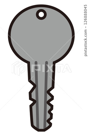 簡單的鍵向量插圖 126888045