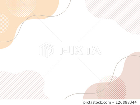 手繪流體形狀框架 126888344