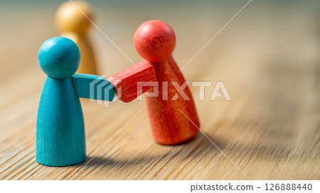 握手、合作理念的團結與合作隱喻 126888440