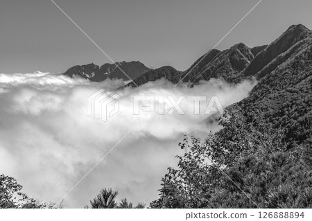 Mt. Kai-Komagatake climbing from Kitazawa Pass in Nagano Prefecture: Mt. 126888894