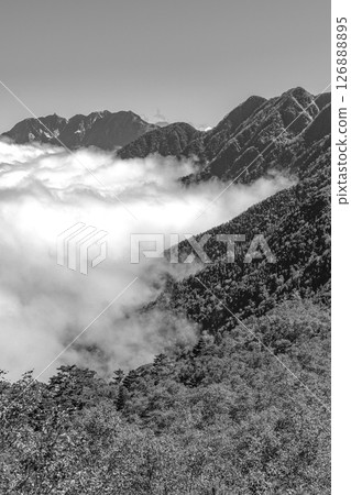 Mt. Kai-Komagatake climbing from Kitazawa Pass in Nagano Prefecture: Mt. 126888895