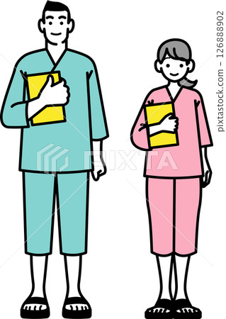 接受健康檢查的男性和女性 126888902