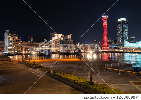 <Hyogo Prefecture> Kobe / Meriken Park night view <Hyogo Prefecture> Kobe / Meriken Park night view 126888987