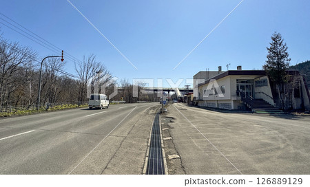Scenery around Tomamu Station in Tomamu, Shimukappu Village, Yufutsu District, Hokkaido 126889129