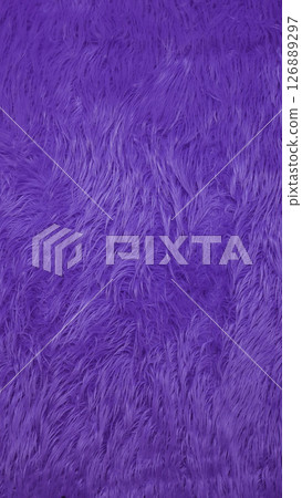 Purple faux fur background creating soft texture 126889297