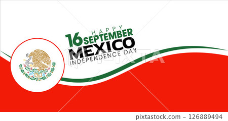 Happy Mexico Independence Day - September 16th - Grito de Dolores Emblem 126889494
