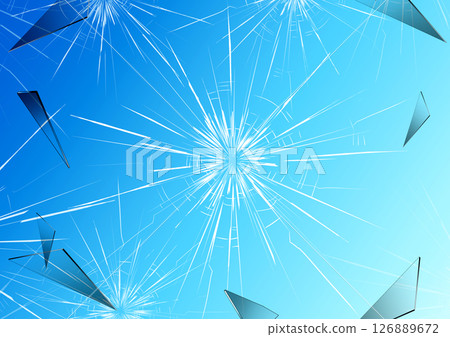 Cracked glass Cracked glass 126889672