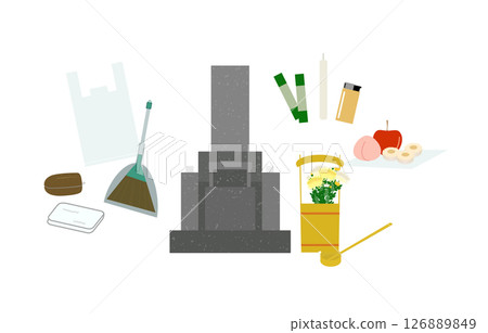 掃墓的插圖 126889849