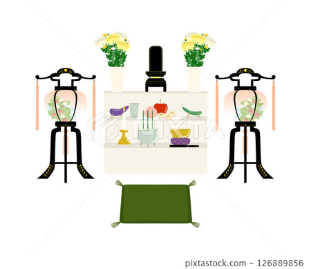 Obon festival illustration Obon festival illustration 126889856