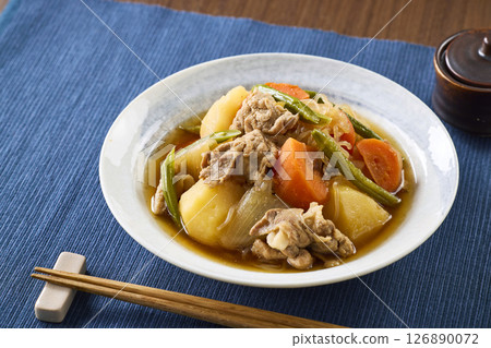 Meat and potatoes 126890072