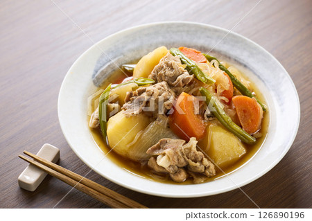 Meat and potatoes 126890196