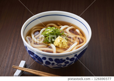 Warm udon noodles 126890377