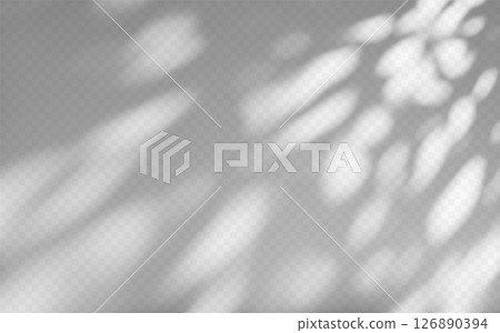 Abstract shadow overlay from tree branch on a transparent background. Abstract shadow overlay from tree branch on a transparent background. 126890394
