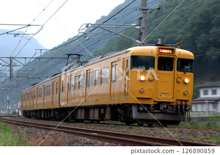 [JR-V] Hakubi Line 115 series train (directly connected to Ako Line) 126890859
