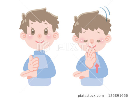 Sign language for "Thank you" Sign language for "Thank you" 126891666